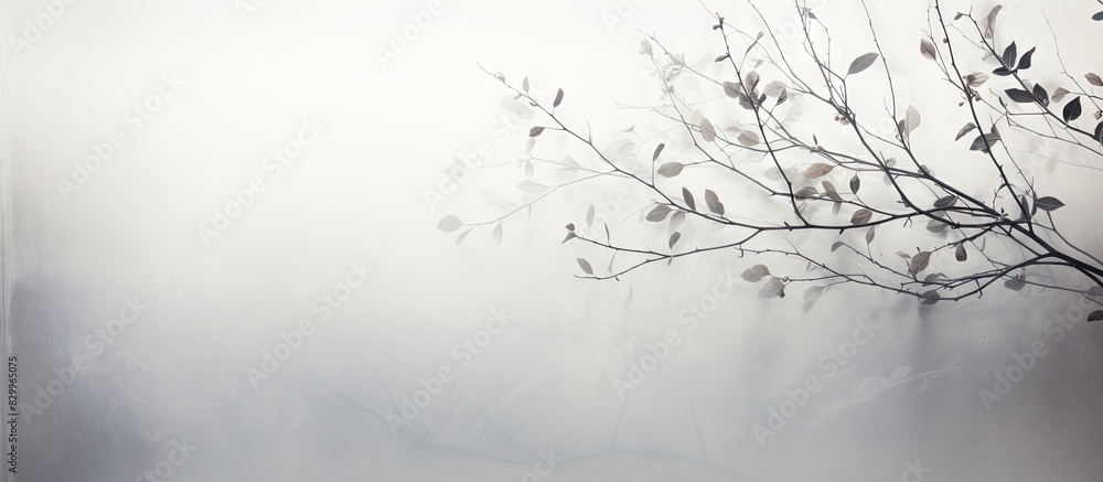 Poster abstract neutral plant nature concept background with blurred overlay effect for natural light photo