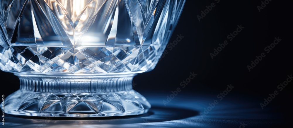 Poster close up of a crystal sealing lamp with copy space image
