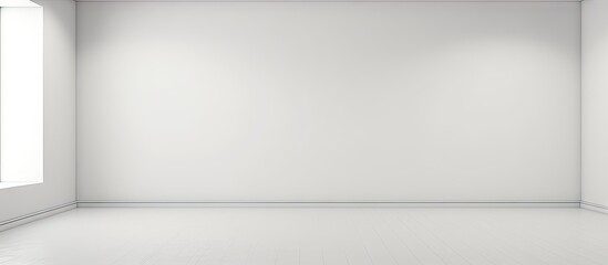 A white empty image on a light wall providing space for lettering design advertising fonts logos inscriptions or layouts. with copy space image. Place for adding text or design