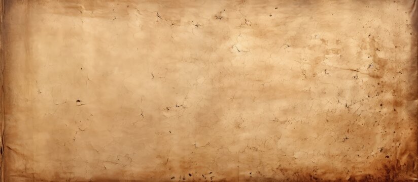 The old paper texture features a rough faded surface with a brown book cover It offers a perfect blank retro page with an empty place for text making it ideal for background and vintage style design