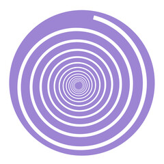 spiral round illusion design element