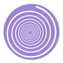 Naklejka premium spiral round illusion design element