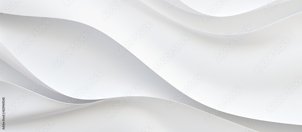 Poster a copy space image of a white paper placed on a white background