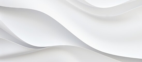 A copy space image of a white paper placed on a white background