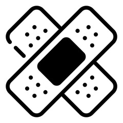 Medical Plaster Band Aid Line Icon Symbol