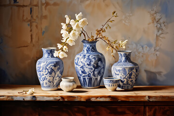 vintage still life generative ai