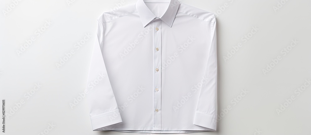 Aufkleber There is a man s shirt placed on a white background with ample empty space around it for potential use in various designs or texts