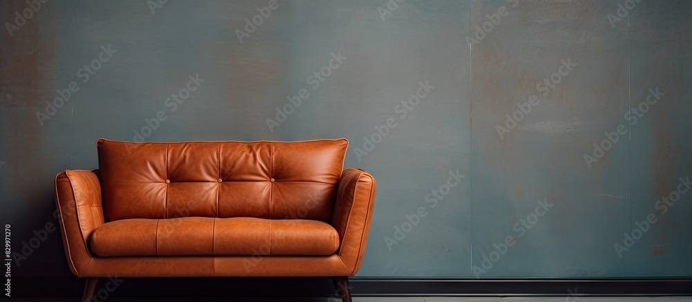 Poster the image displays a section of a sofa including the backrest and armrest providing ample copy space