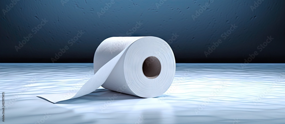 Aufkleber Copy space image displaying a toilet paper core