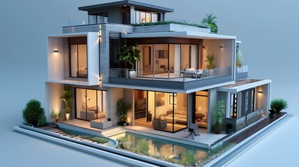 Fototapeta premium Modern House