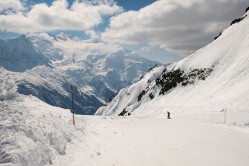 ski resort in the mountains