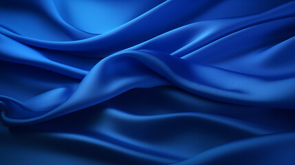 Vibrant Blue Silk Fabric Texture