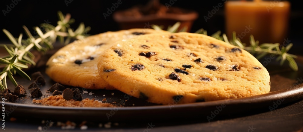 Poster delicious and nutritious cookie made with black cumin and a buttery flavor perfect for a healthy hom