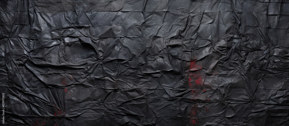 Poster a black metallic wall covered in torn and crumpled posters providing a perfect backdrop for a copy s