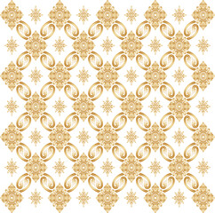 Thai Art Floral seamless  repeat pattern. colorful background pattern decoration for printing, flyers, poster, web, banner, brochures, and card, and all print concept vector illustration..