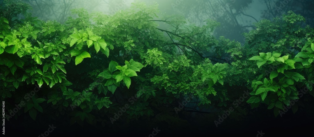 Poster copy space image of a lush green backdrop