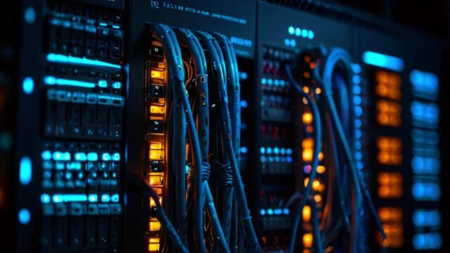 Optical ports are connected to fiber optic cables while Ethernet ports are linked to UTP network cables, establishing network connections.