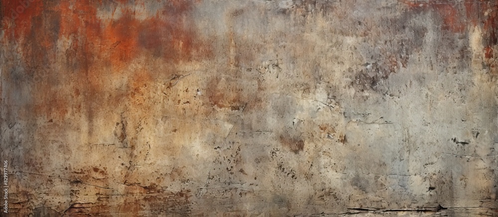 Poster Grunge backdrop with a rough textured wall surface and shabby paint Offers a design oriented copy space image and serves as a graphic resource