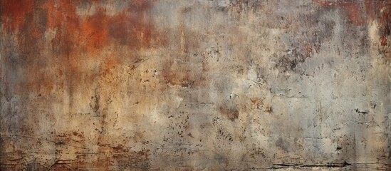 Grunge backdrop with a rough textured wall surface and shabby paint Offers a design oriented copy space image and serves as a graphic resource