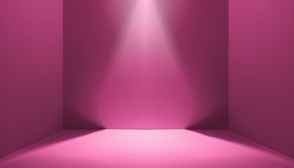 Blush Glow: Artistic Shadows in a Pink Interior