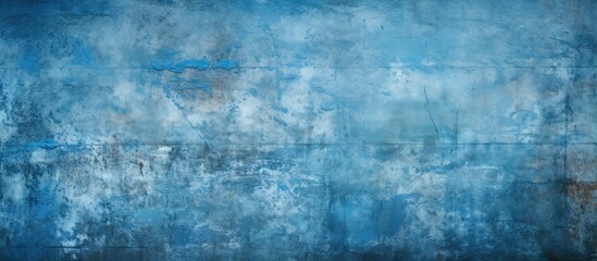 A background image of a blue grunge concrete wall with a texture is available for copy space