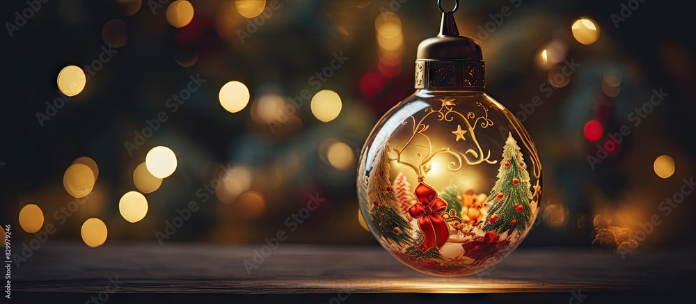 Poster enhance the holiday atmosphere with this captivating christmas lamp and ornament emitting a cozy and