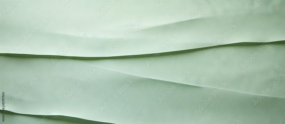 Aufkleber Light green paper sheets with a textured background perfect for a copy space image