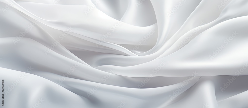 Poster a clean white fabric background with ample copy space