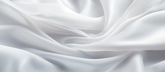 A clean white fabric background with ample copy space