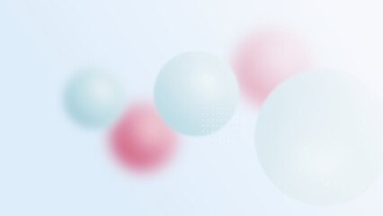 Glass morphism background with colorful floating circles. Beautiful and elegant background