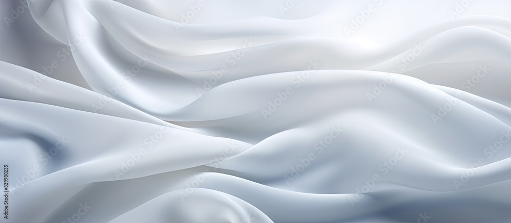 Poster a clean white fabric background with ample copy space