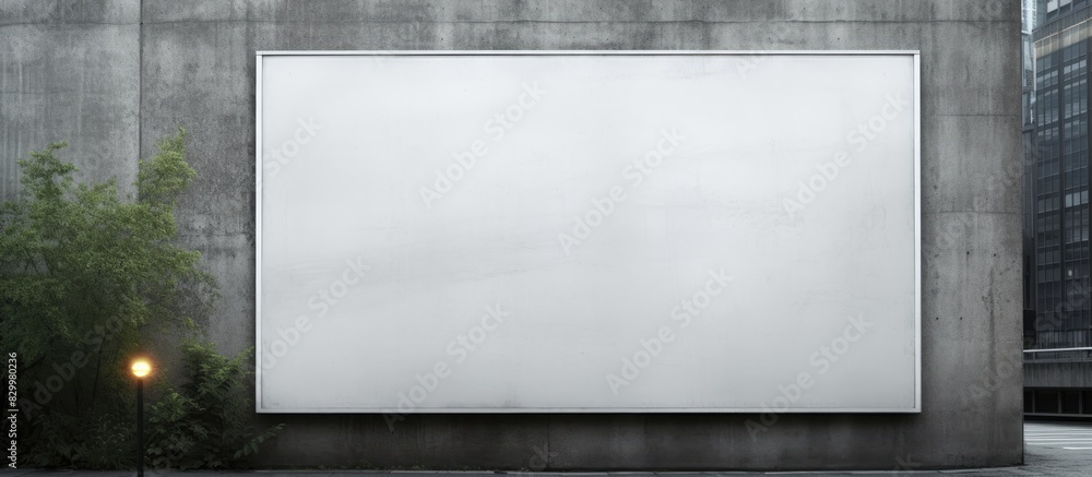 Poster Blank advertising board with space for images and text. with copy space image. Place for adding text or design
