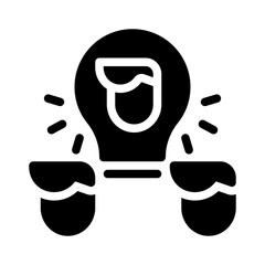 idea glyph icon