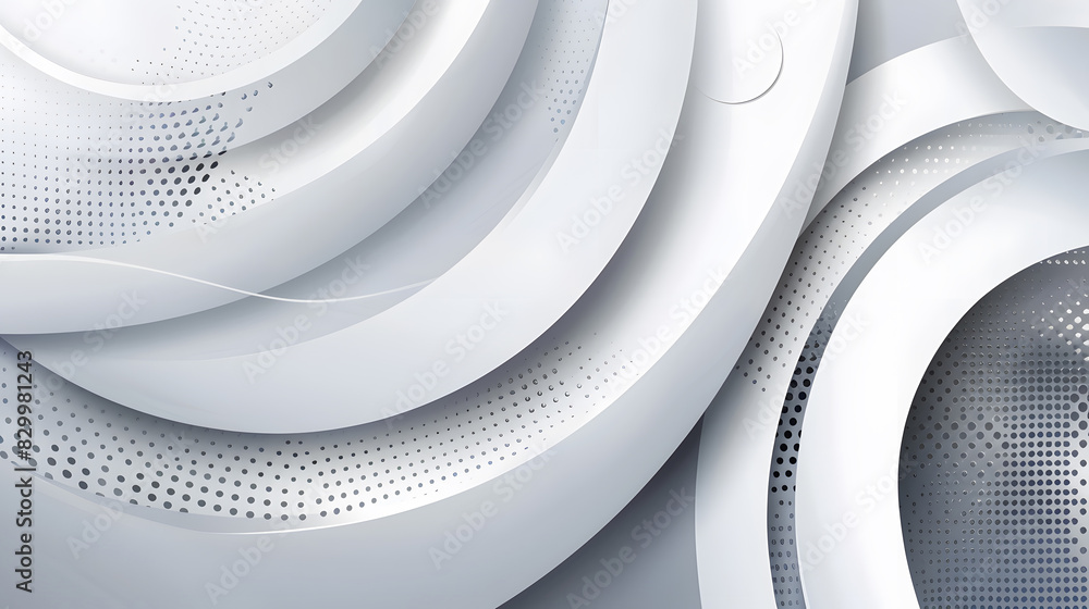 Poster modern abstract light silver background elegant circle shape design. generative ai.