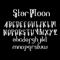 Obraz premium star moon font