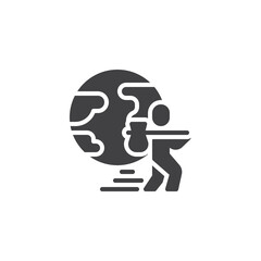 People migrate vector icon