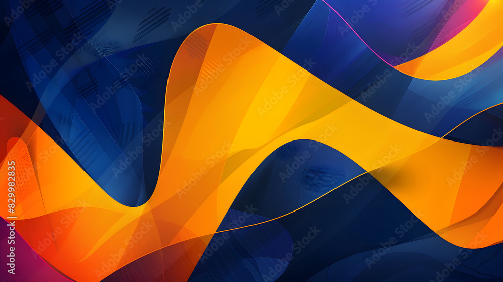 Poster modern colourful abstract background wallpaper with dynamic textured geometric elements - modern col