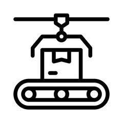 conveyor belt line icon