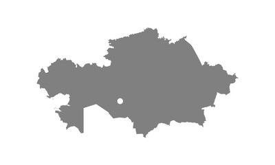 Map of Kazakhstan