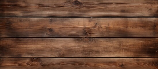 Naklejka premium An aged wooden plank board serves as a textured surface for a backdrop. with copy space image. Place for adding text or design