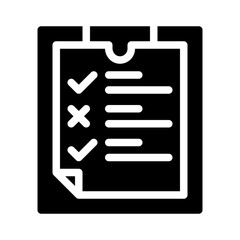 checklist glyph icon