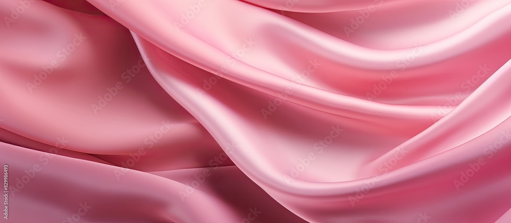 Aufkleber Abstract pink satin fabric texture background perfect for design with copy space image