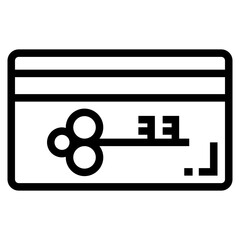 Room Key Card Icon