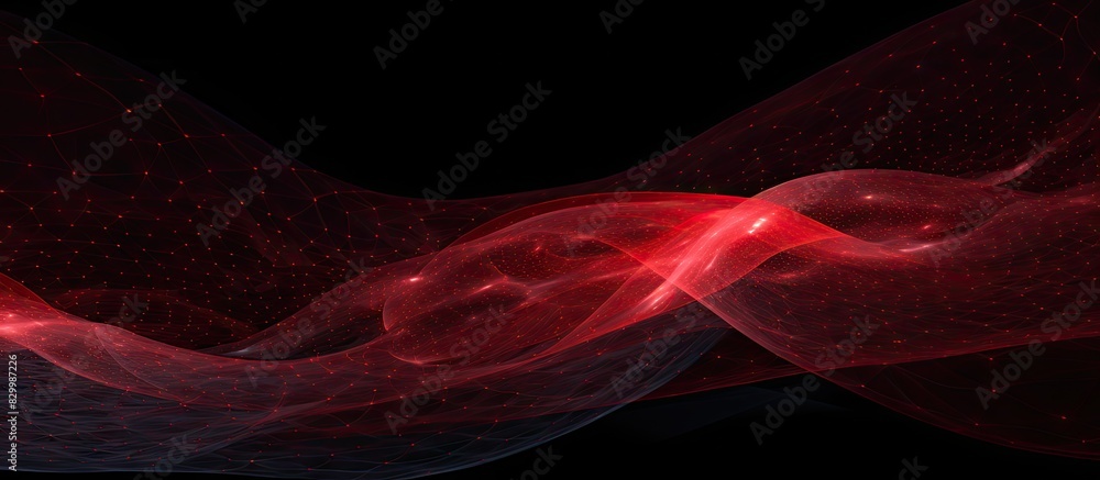 Fototapete the design of a red net is depicted in the image leaving space for copy