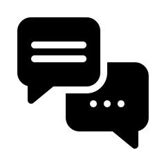chat glyph icon