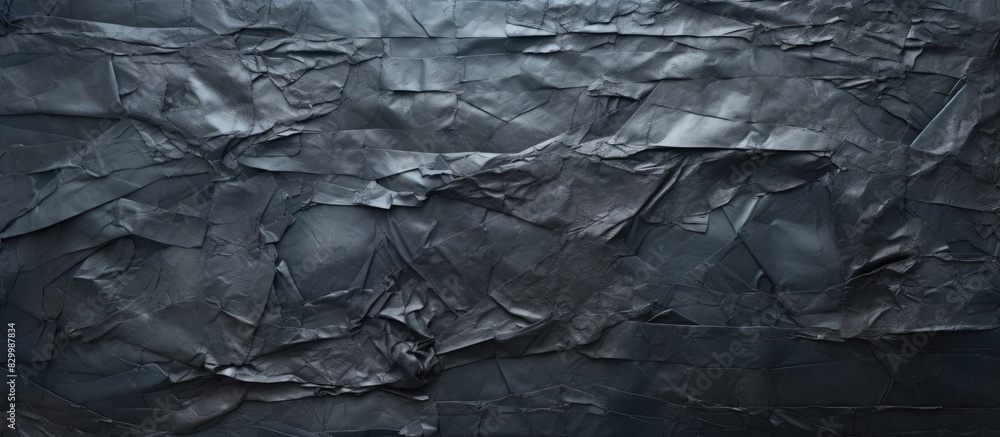 Poster a black metallic wall covered in torn and crumpled posters providing a perfect backdrop for a copy s