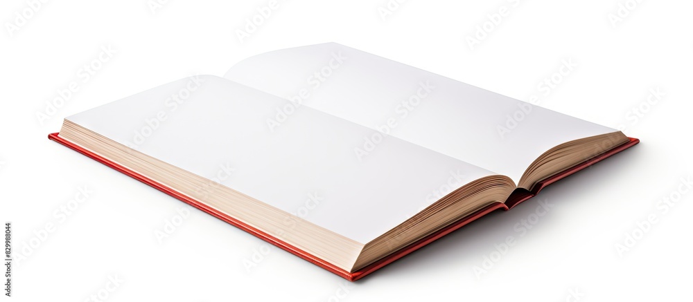 Poster A book placed on a white background with ample space for inserting other images or text