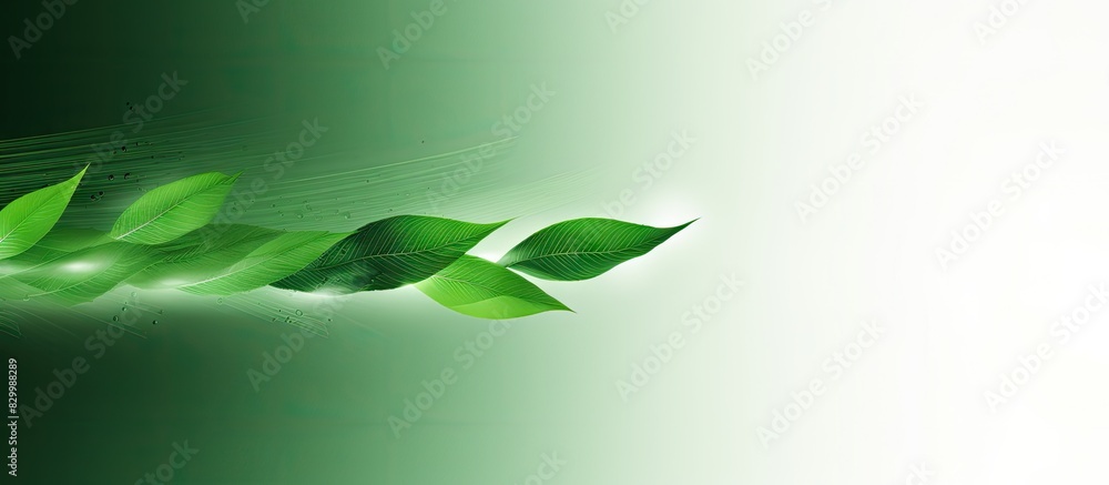 Poster green abstract arrow on a copy space image showcasing a natural design that represents the concept o