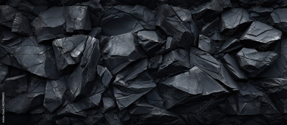 Poster A background image featuring a texture of black stone with empty space for copy purpose