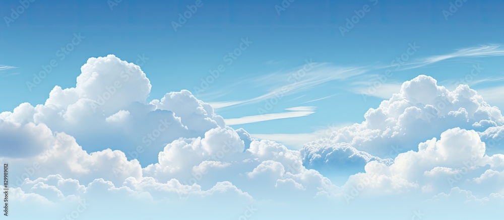 Poster Design element with only clouds and sky for copy space image